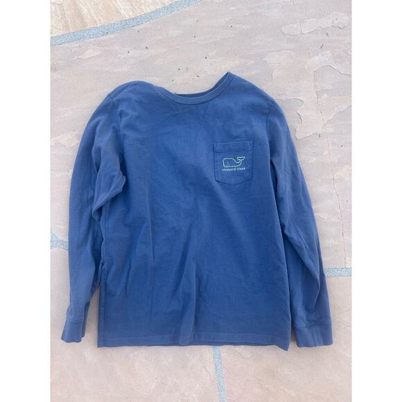 VINEYARD VINES BOY'S Blue LONG SLEEVE SHIRT SIZE M 12-14 - Picture 1 of 4